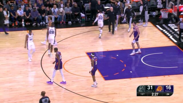 只关于篮球：马刺这三分球太不马刺了 这上来一顿投啊