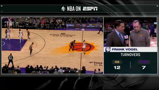NBA常规赛：勇士vs太阳第4节中文解说回放