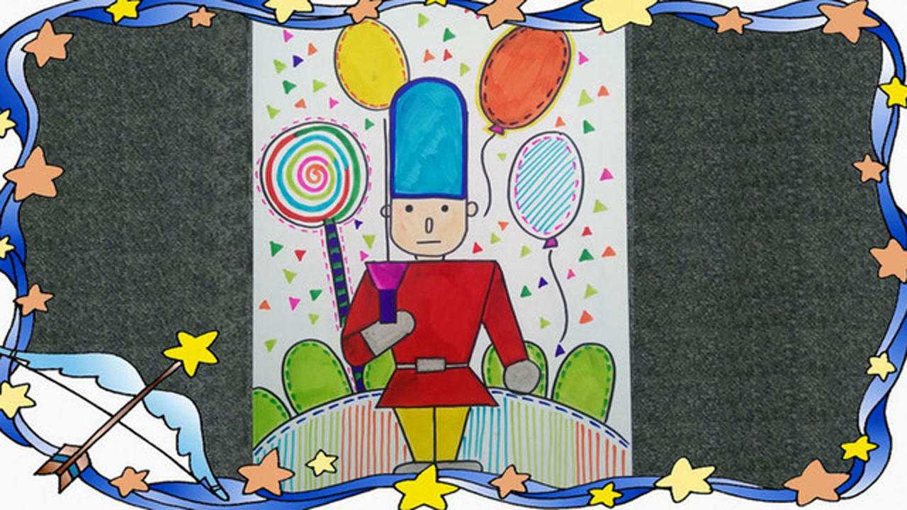 儿童学画画第17课英国士兵