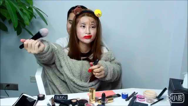 【搞笑】双簧化妆