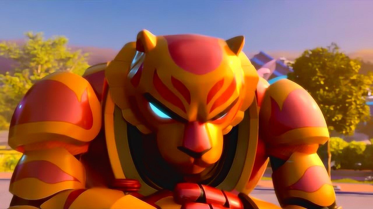 猪猪侠之英雄猪少年猪猪侠变身铁拳虎大战黑衣人