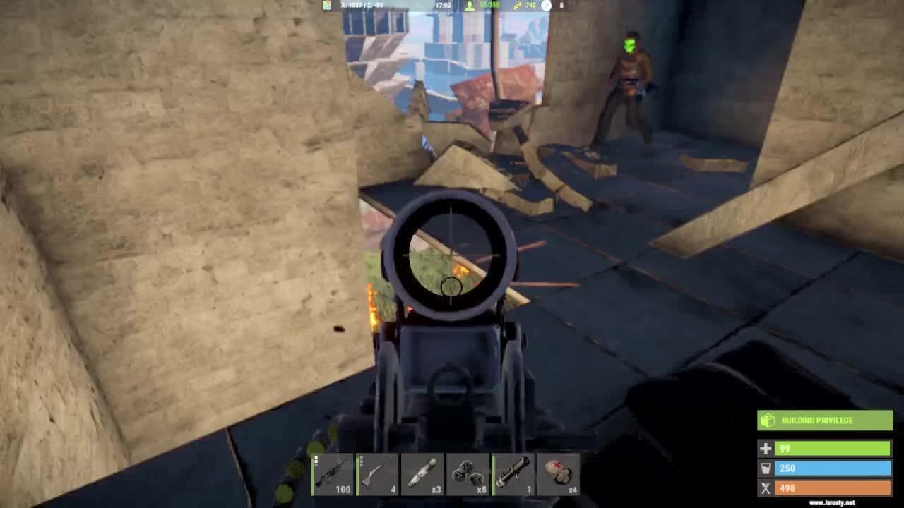 Rust:楚河在堡垒遭遇大部队围剿,壮烈团灭_高清1080P在线观看平台_腾讯视频