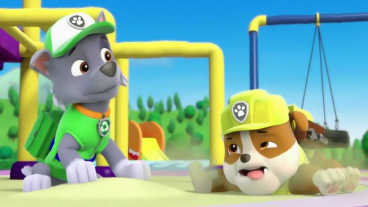 狗狗巡逻队灰灰锻炼小砾毅力汪汪队立大功