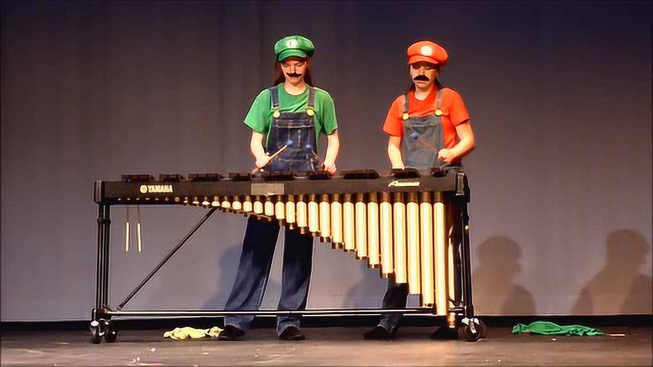 用木琴演奏超级马里奥兄弟主题曲这手速看的眼晕一个字太牛了