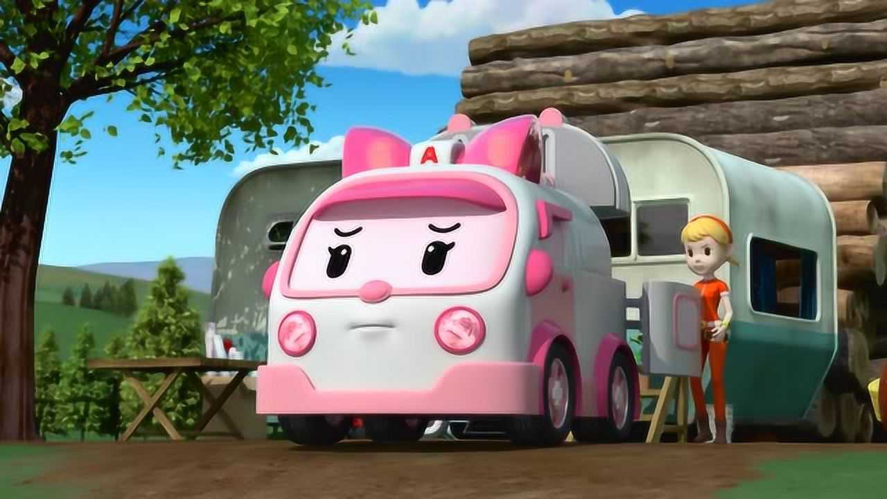 变形警车珀利 小娟发现彼得先生晕倒,紧急送医院