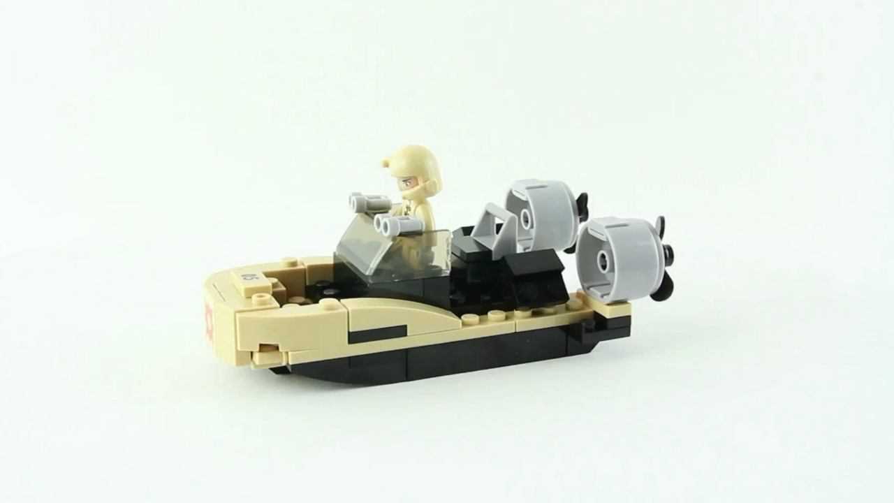 小鲁班积木战狼特种部队8合1虎鲸冲锋艇