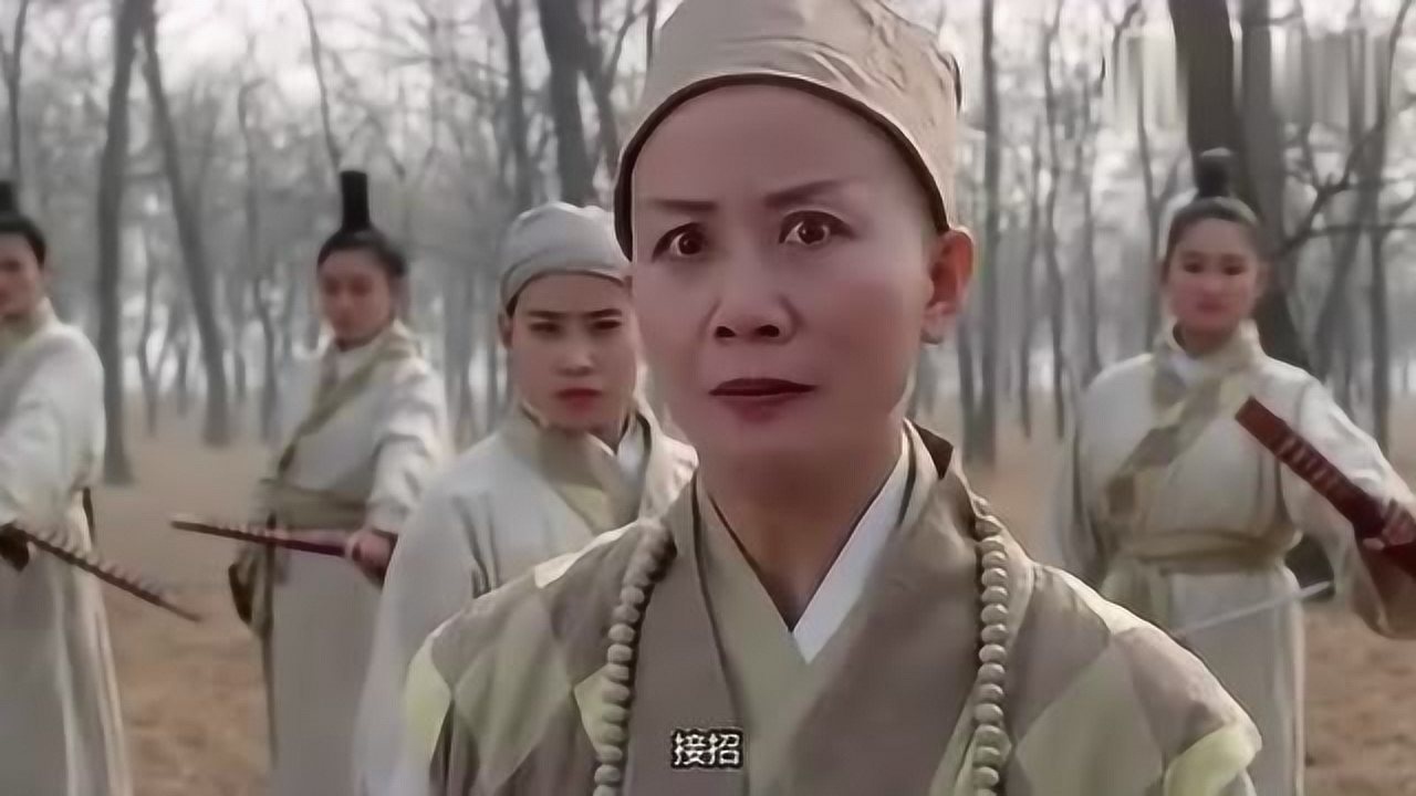 峨眉灭绝师太欺人太甚关键时刻张无忌出手一掌打飞她解气