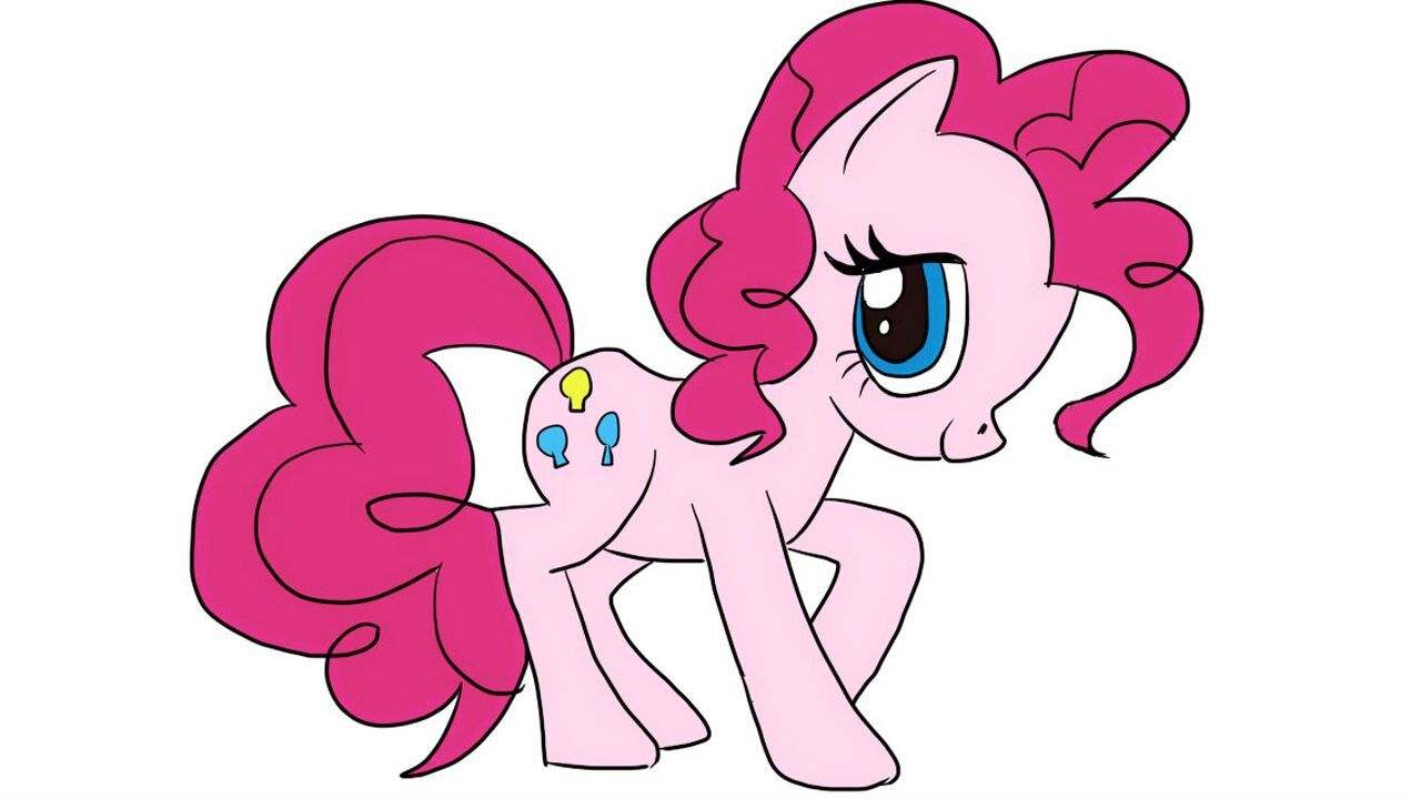 小马宝莉之可爱的碧琪儿童亲子简笔画