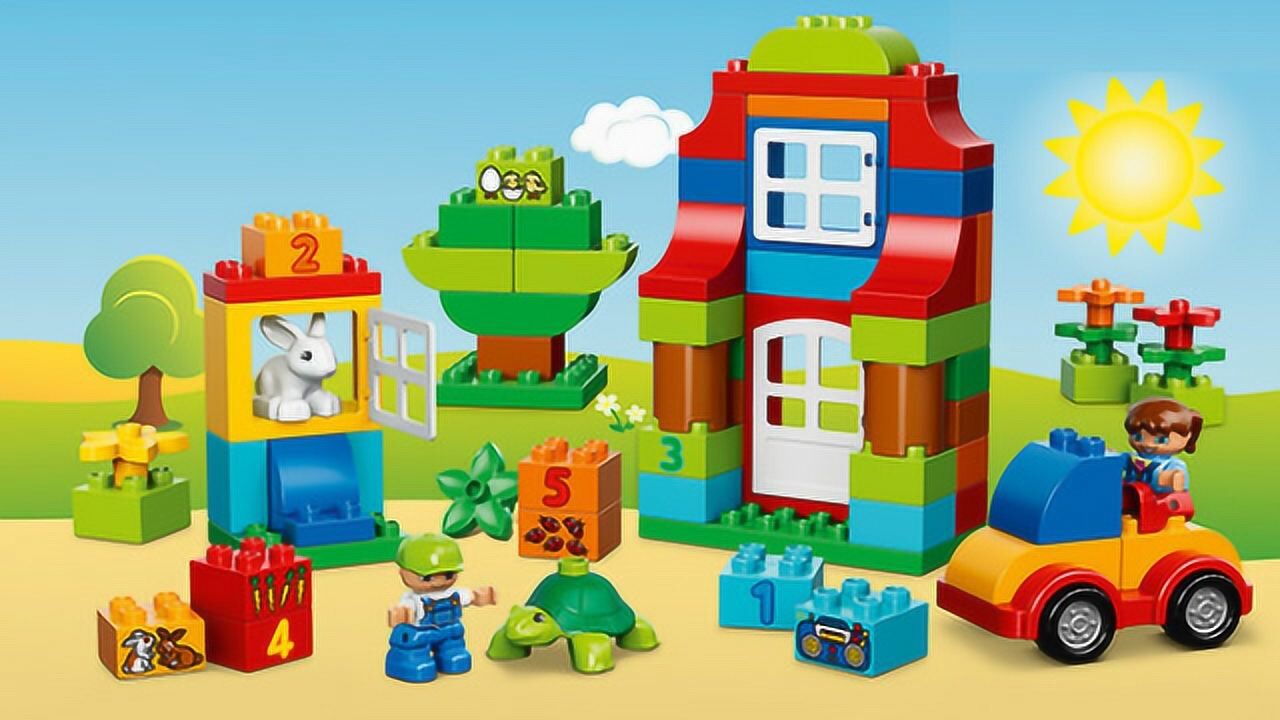 乐高儿童积木拼装玩具兔房和鸟窝搭建试试玩