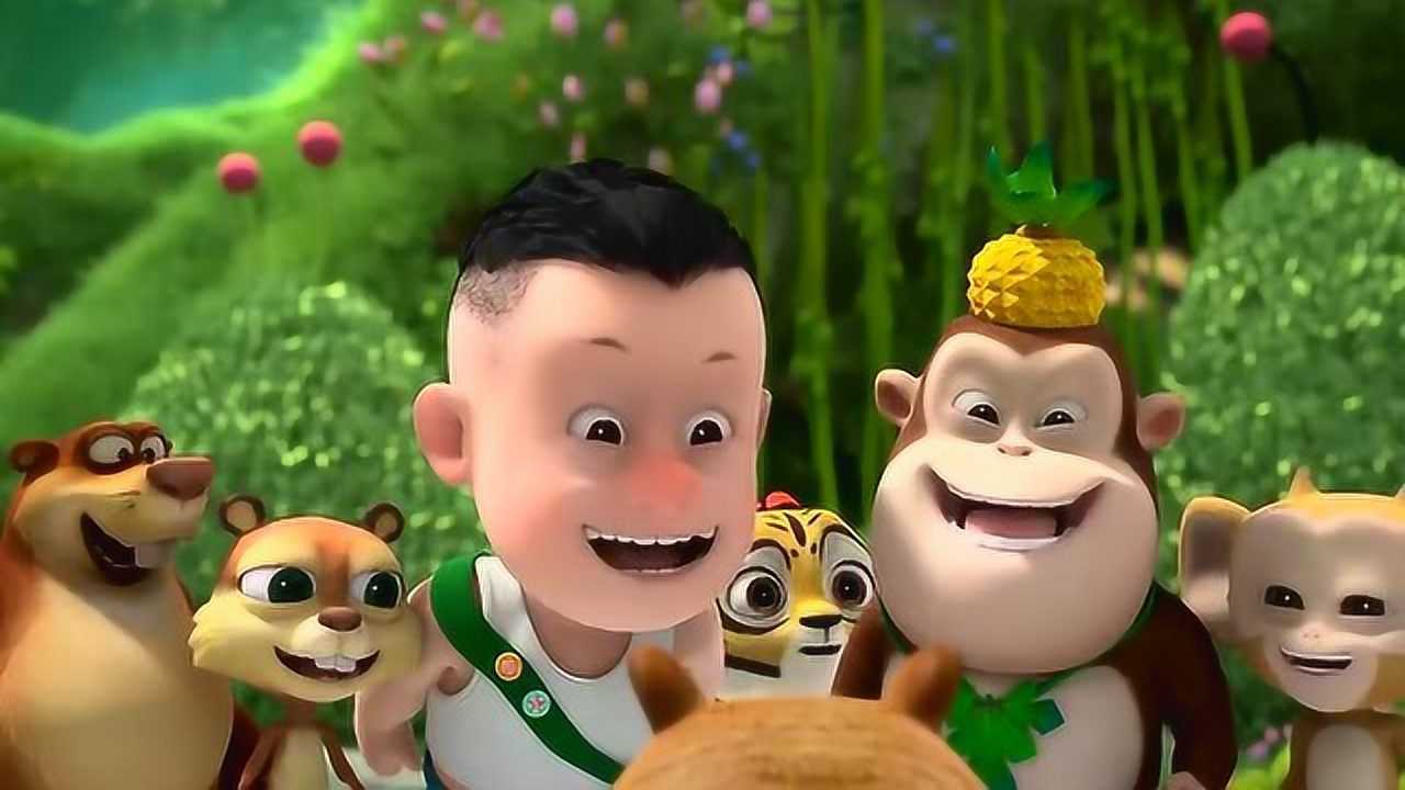 熊熊乐园 上课的时候小熊二睡觉,小朋友们看着乐啊!