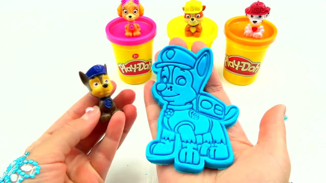 汪汪队立大功彩泥粘土制作阿奇天天小力毛毛