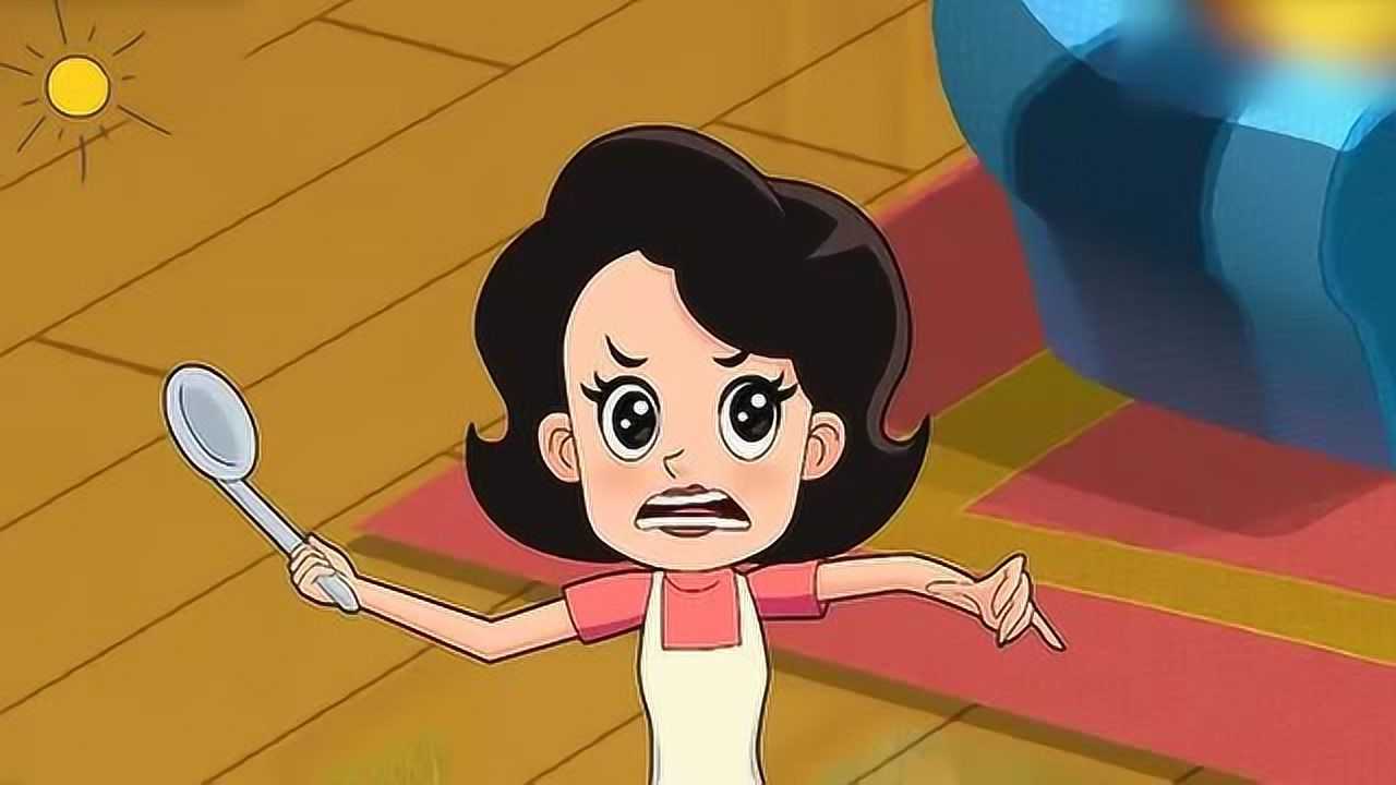 大头儿子小头爸爸:围裙妈妈的脚,被蚊子咬了_腾讯视频