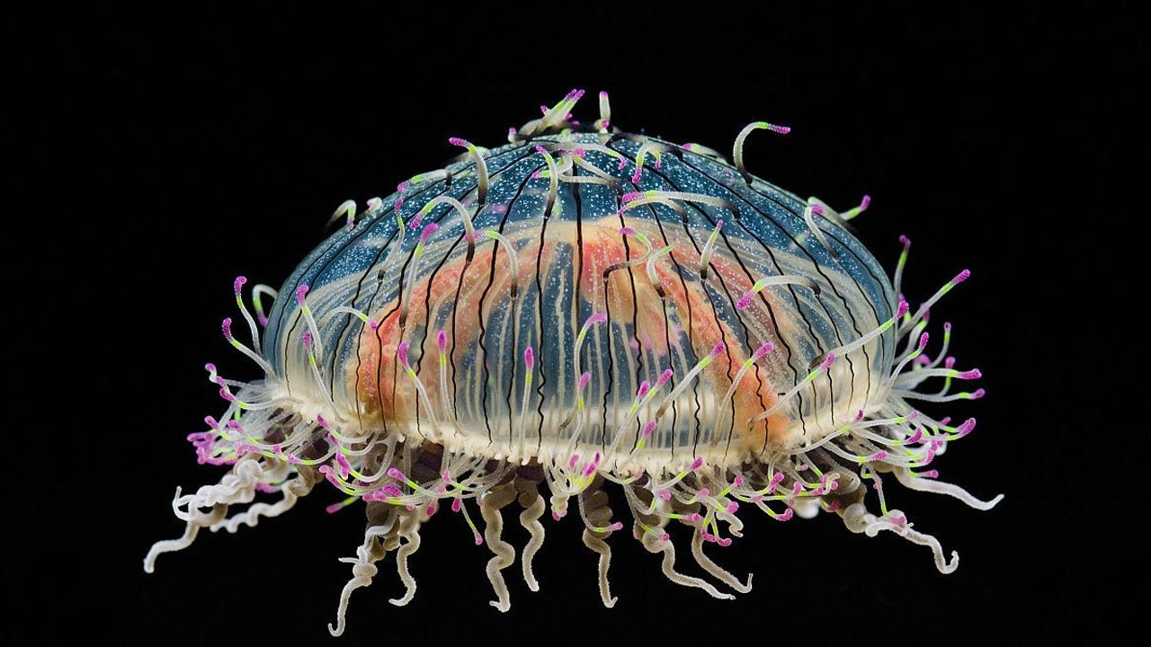 头戴"花冠"的花笠水母,美到不可方物!