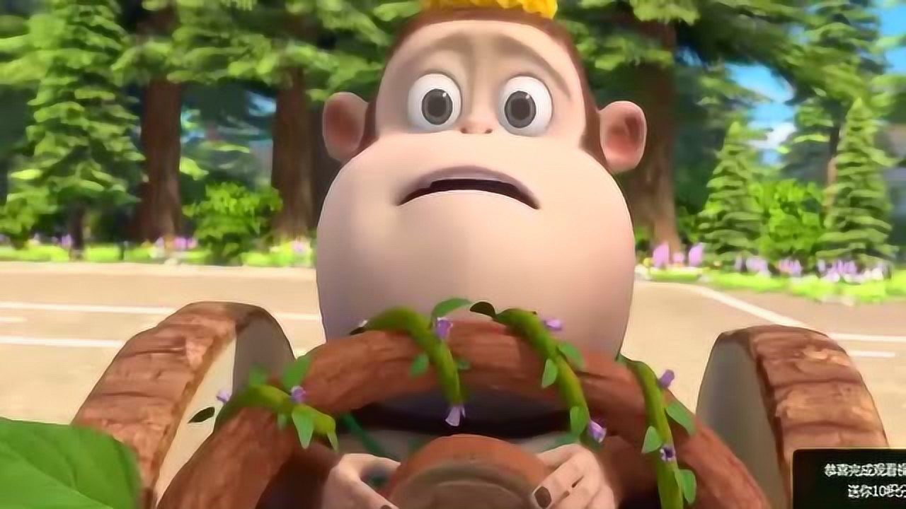 熊熊乐园2:吉吉在森林开车闯红灯出了车祸,小伙伴们快来帮帮忙