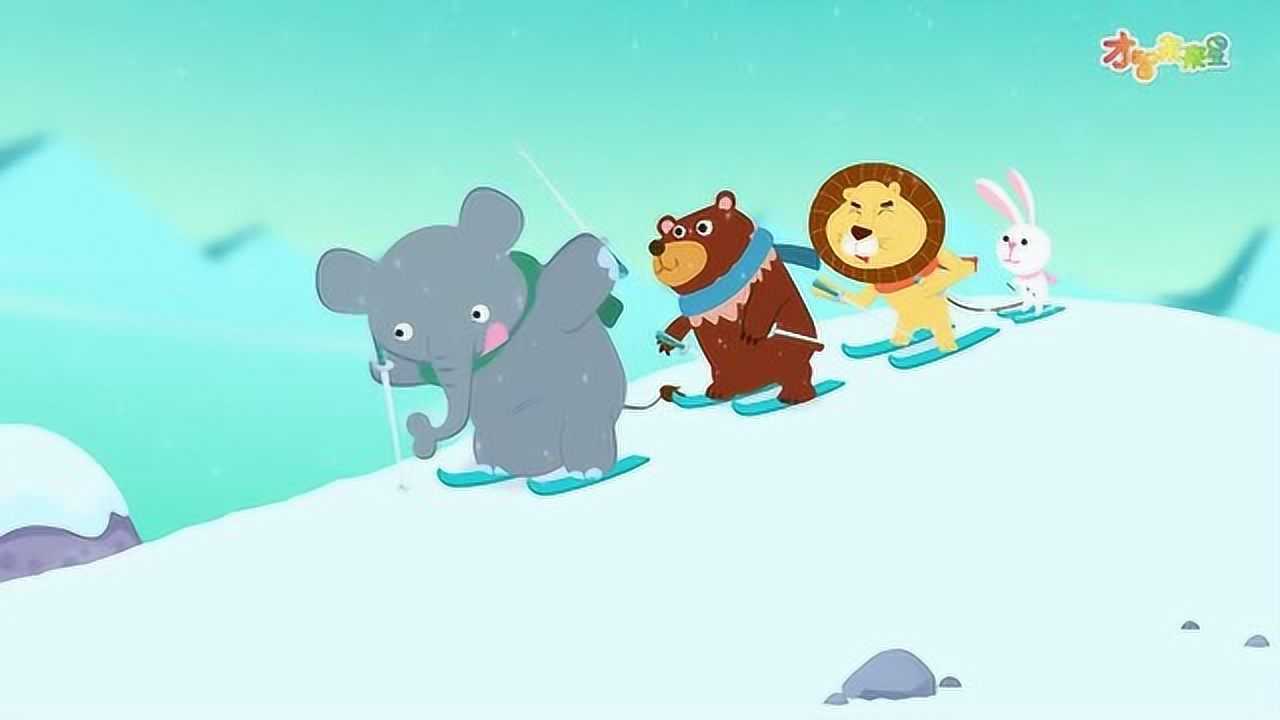哈利讲故事鼠小弟堆雪人