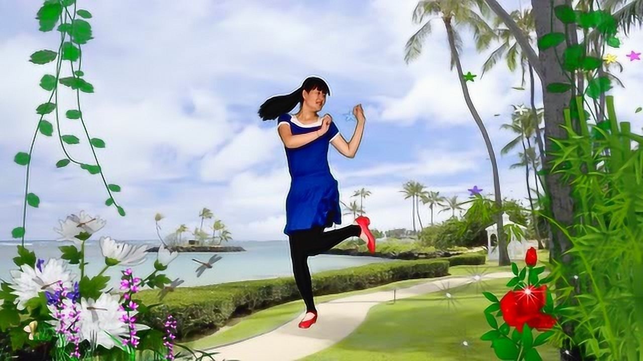 山东红红儿广场舞水兵舞《红马鞍》太好看了