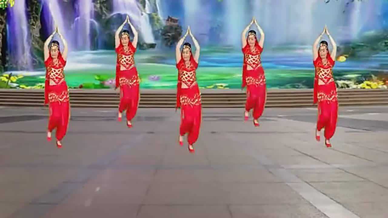 美女印度舞《欢乐的跳吧》，舞蹈翩翩起舞_高清