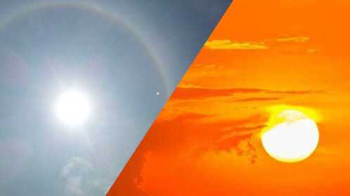 为什么早上的太阳看起来比中午的大,但是中午更热热热热热呢?