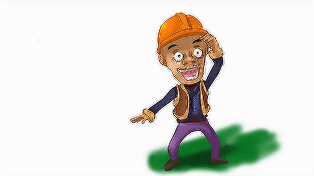 熊出没之光头强卡通简笔画儿童电脑sai画画教程