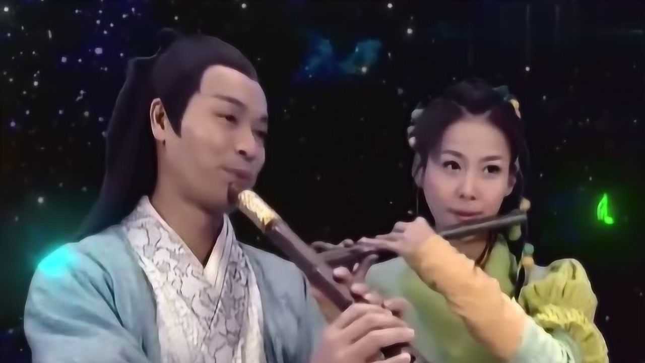 八仙全传韩湘子和艳彩在天上合奏让人在睡梦中闻声起舞