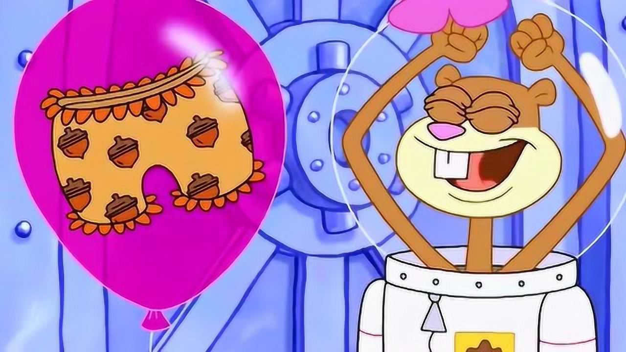 珊迪在海底收到很多陆地上的快递,快递员真厉害