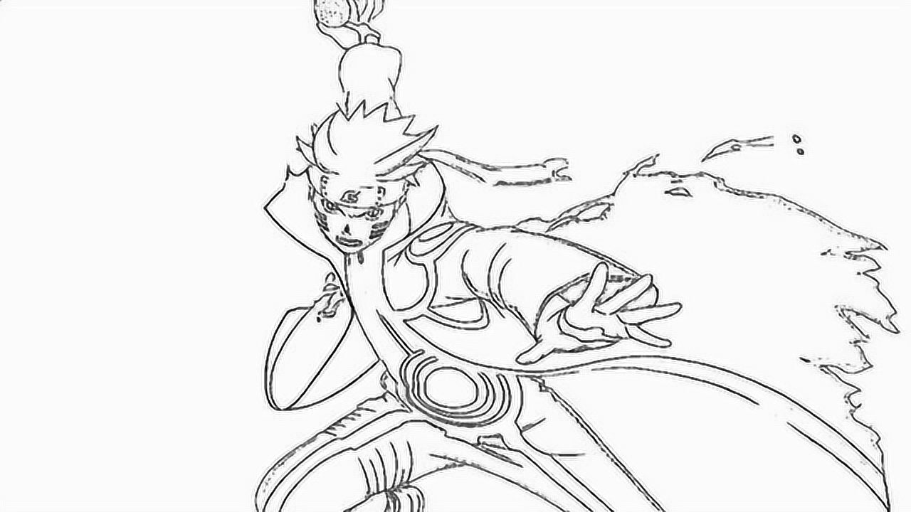 一分钟简笔画吃我一记螺旋丸