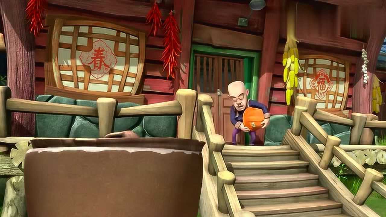 熊出没之夺宝熊兵:光头强外出,熊熊乘机潜入光头强家