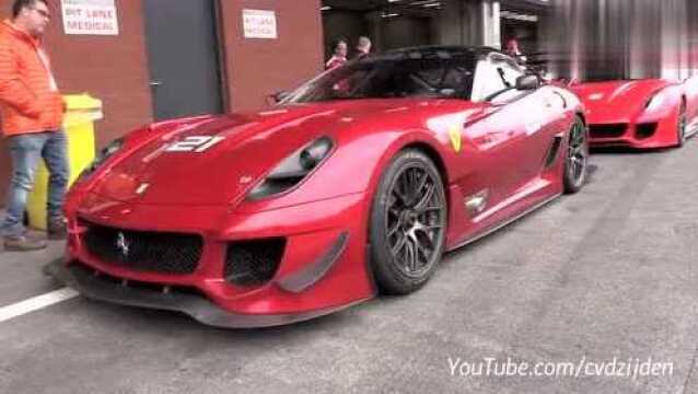 V12的咆哮!法拉利Ferrari 599XX赛道拉风