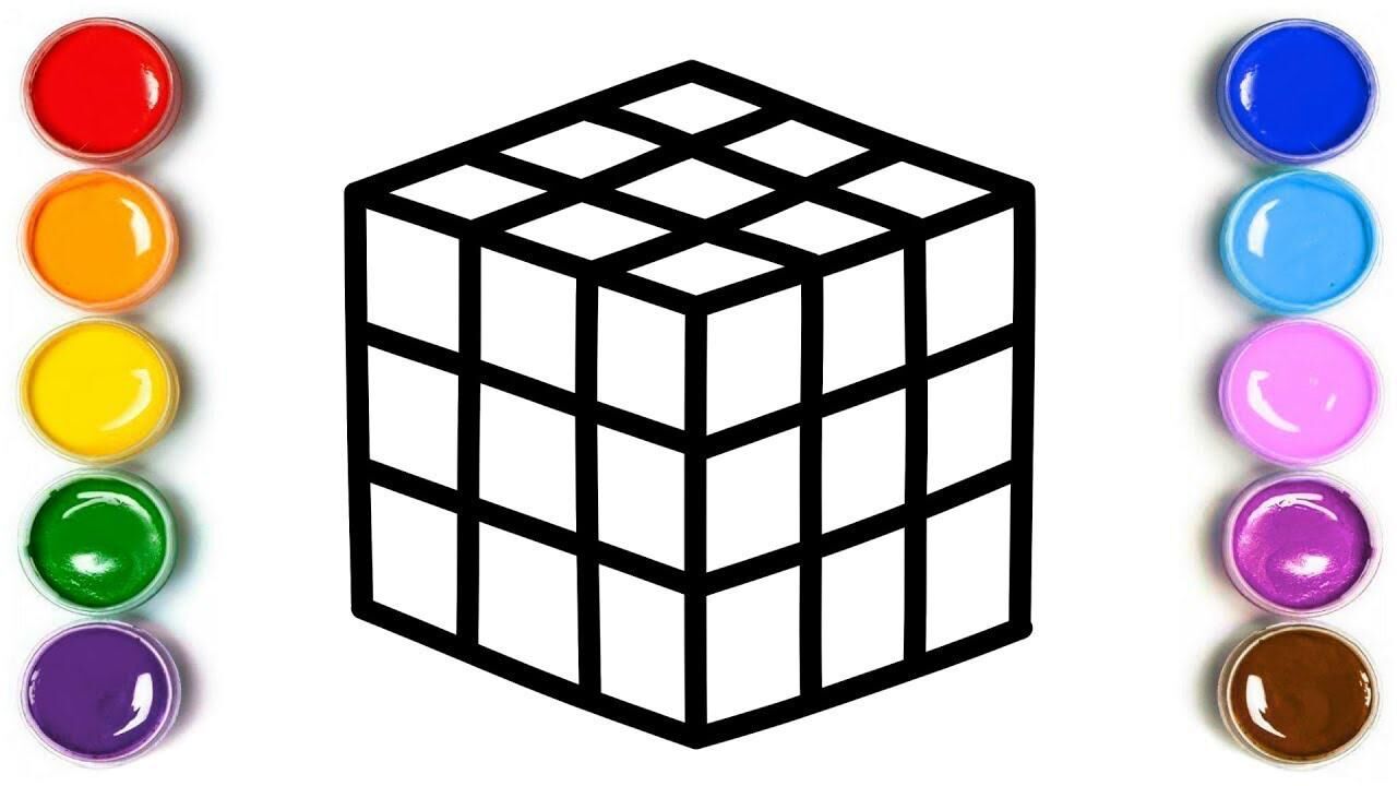 儿童简笔画:魔方画画
