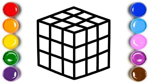 儿童简笔画:魔方画画