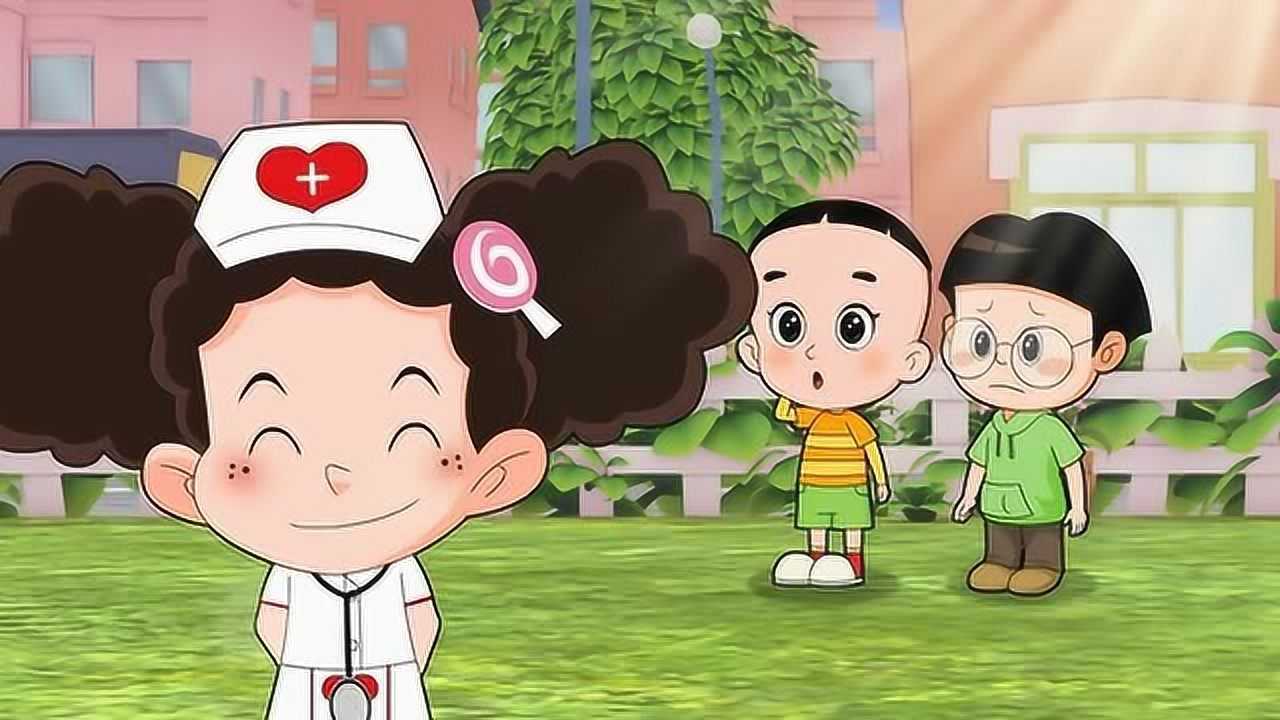动画片:大头儿子帮棉花糖完成想要做医生的梦想
