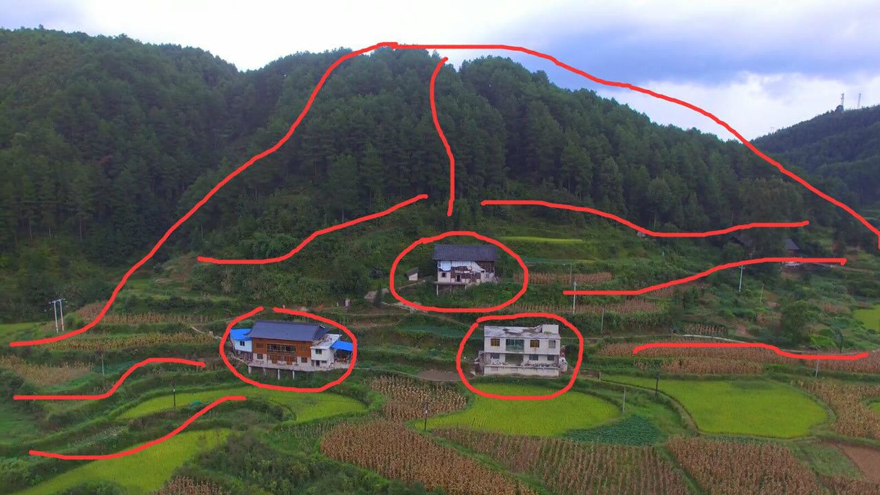 实地考察这几户人家这才是多年难得一见的风水宝地定能出高官