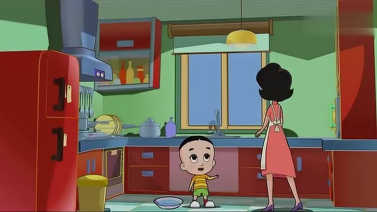 大头儿子:家里停电了,大头儿子没办法看电视了