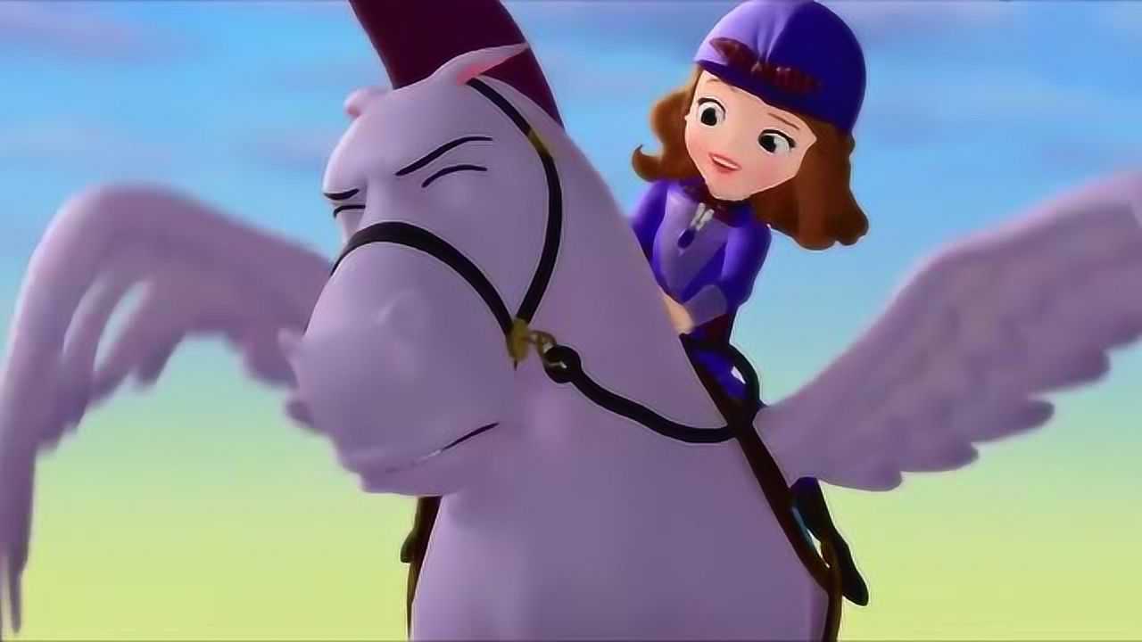 小公主苏菲亚:飞马迷你木害怕极了,闭上眼睛一头撞进山谷!