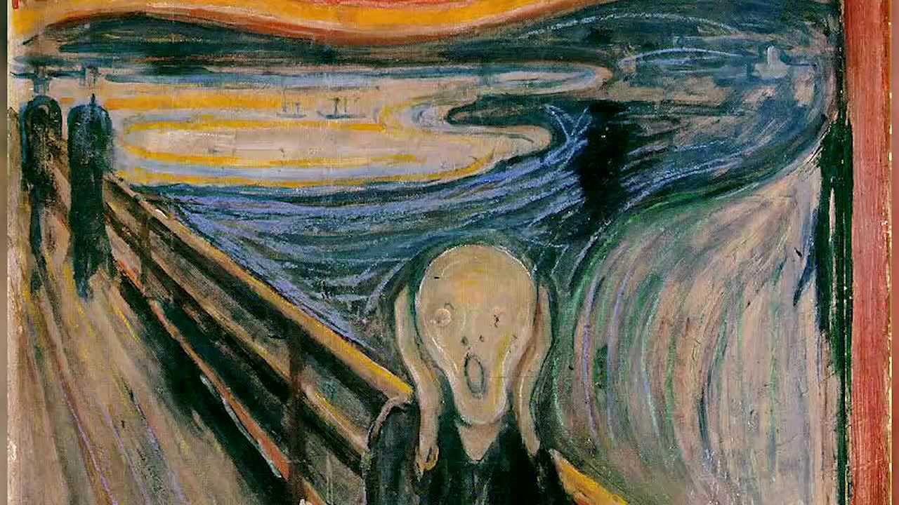 读画 世界名画欣赏——呐喊_腾讯视频