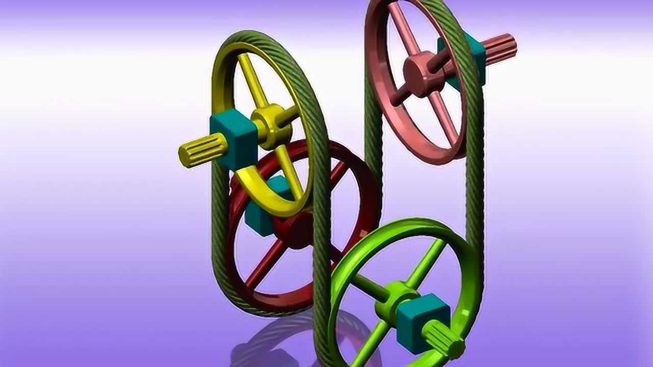 两个设计的很有意思的皮带传动结构见识如何运行