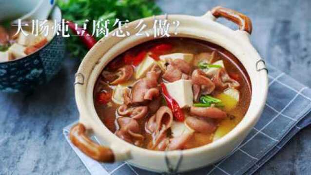 这么好吃的大肠炖豆腐究竟怎么做?