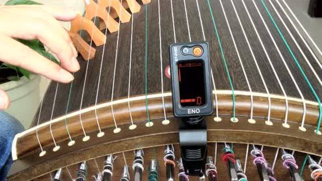 伊诺乐器：古筝校音器使用示范_高清1080P在线观看平台_腾讯视频