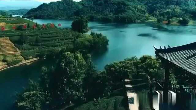 百米高空航拍安徽金寨,风景秀丽,每一帧都以一副美丽的山水画!