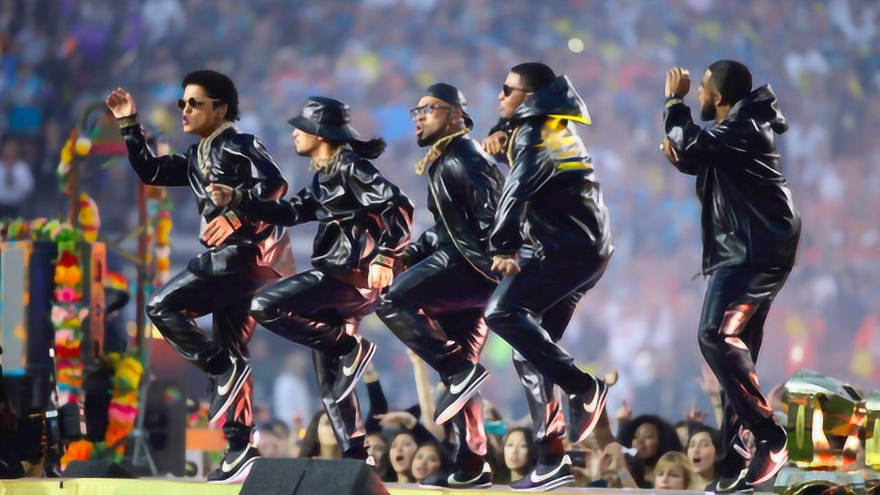 火星哥在超级碗的这段舞太酷炫了!mj的现场,至今无人超越!