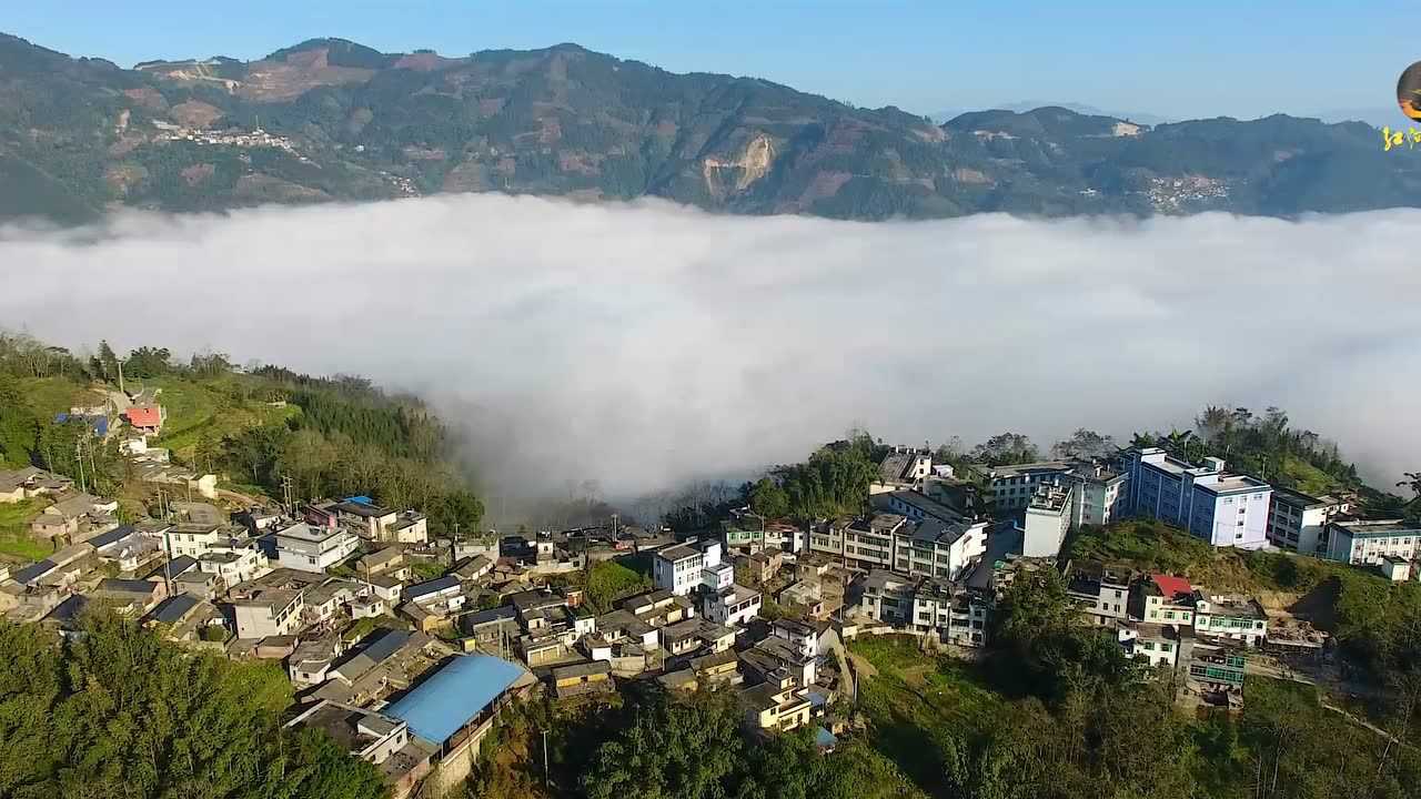 醉美元阳之《云上逢春岭》航拍