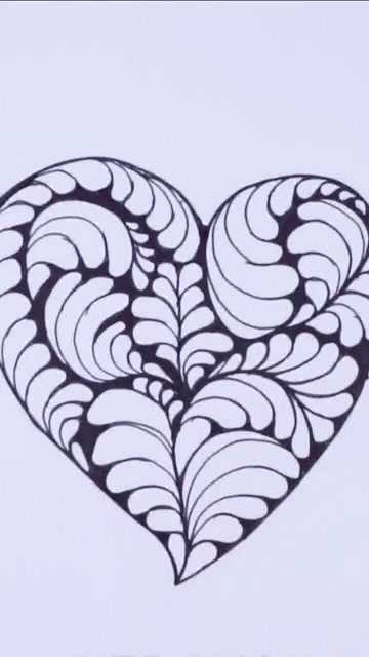 这爱心画的也太美了,画画真的心情会变好