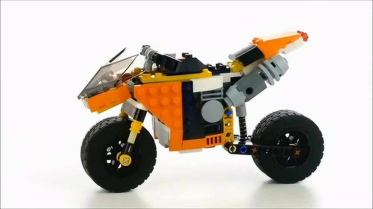 乐高积木:31059 创意百变3合1 落日街头摩托车