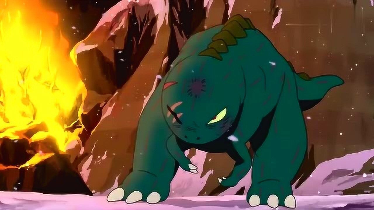 霸王龙哈特对战独眼霸王龙,把指甲插进了它的腿上再用头对撞_高清1080