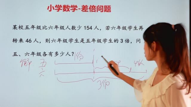 小学竞赛:陷阱题,孩子做差倍问题头痛,原因是没思路