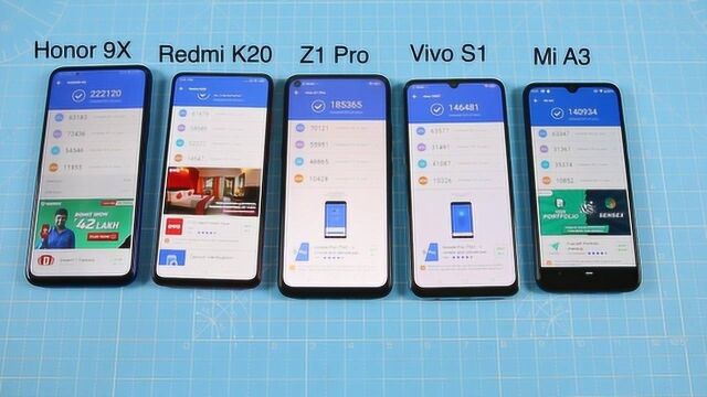 谁最强?荣耀9x与红米k20及vivo z1 pro性能对比