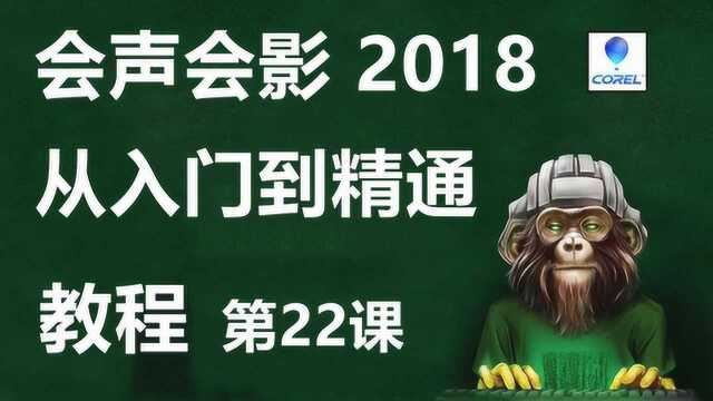 会声会影2018从入门到精通教程第23课:运动追踪功能