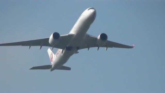 日本航空公司空客A350900东京成田起飞