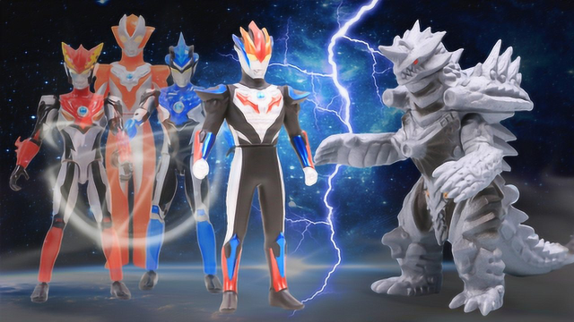 罗布奥特曼兄妹合体变身格罗布 托雷基亚眼睛受伤败走