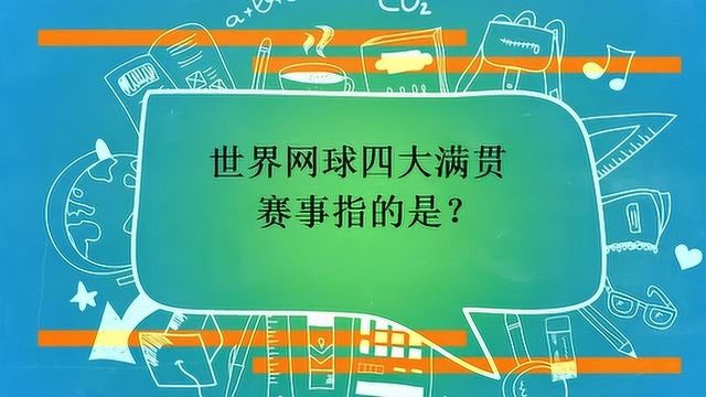 世界网球四大满贯赛事指的是?